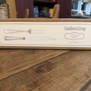 Southern Living Leigh Carving Set 2 Piece Reed & Barton 18/10 Stainless NIP